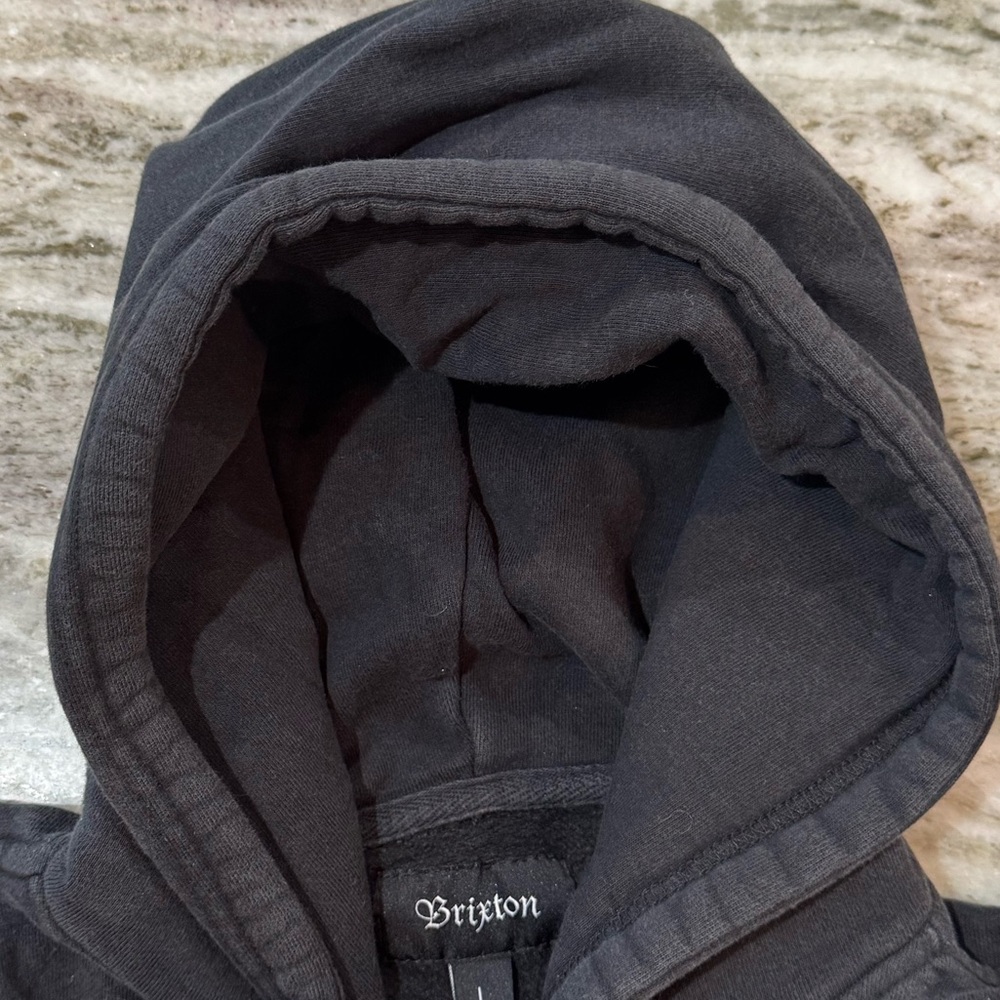 Men’s Brixton Hoodie Size Large Black - Picture 3 of 5